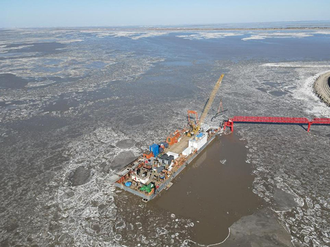 冀东南堡1-29储气库先导试验地面工程注采集输管道项目铺管船施工项目顺利完工 冀东南堡1-29储气库先导试验地面工程注采集输管道项目铺管船施工项目顺利完工